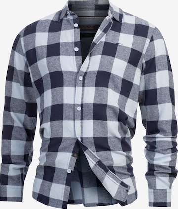 INDICODE JEANS Hemd in Blau: Vorderseite
