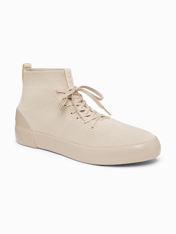 Ombre Sneakers hoog in Beige: voorkant