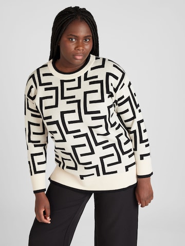 Vero Moda Curve Sweater 'Saba' in Grey: front