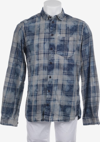 tigha Button Up Shirt in S in Blue: front