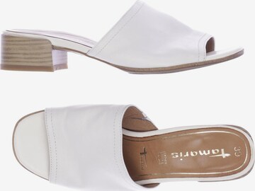 TAMARIS Sandals & High-Heeled Sandals in 39 in White: front