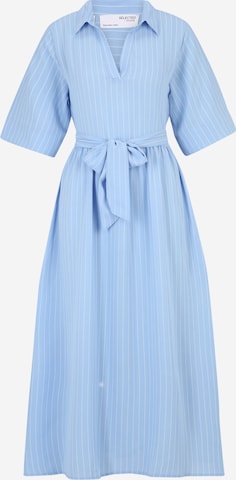 Selected Femme Tall Košilové šaty 'Honda' – modrá: přední strana