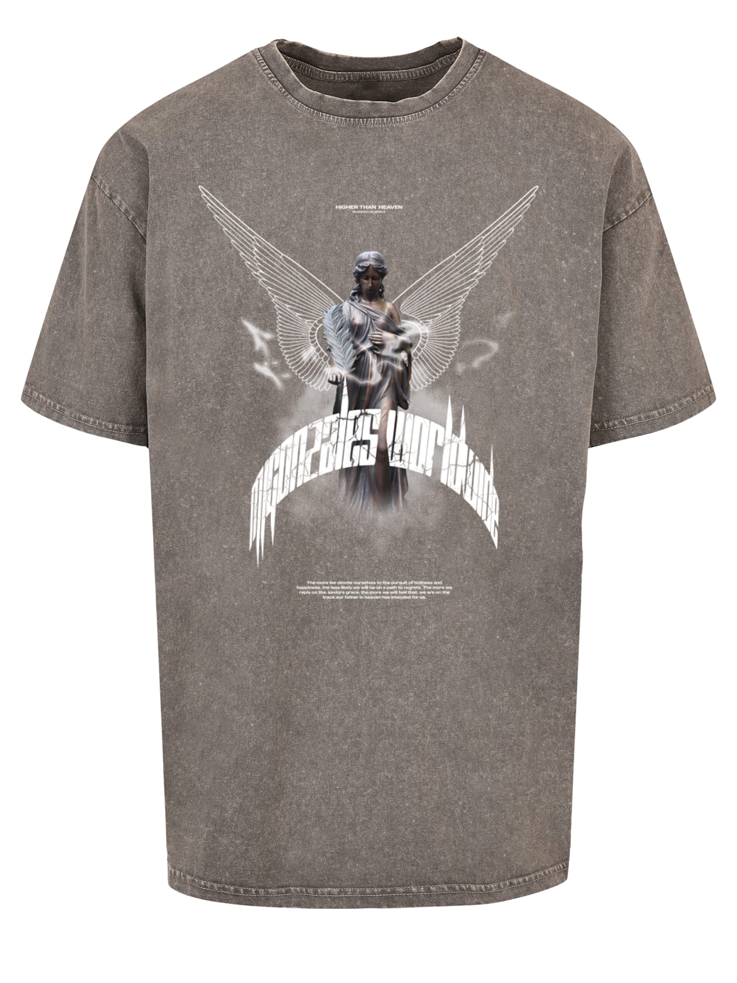 Maglietta 'Higher Than Heaven' di MJ Gonzales in grigio: frontale