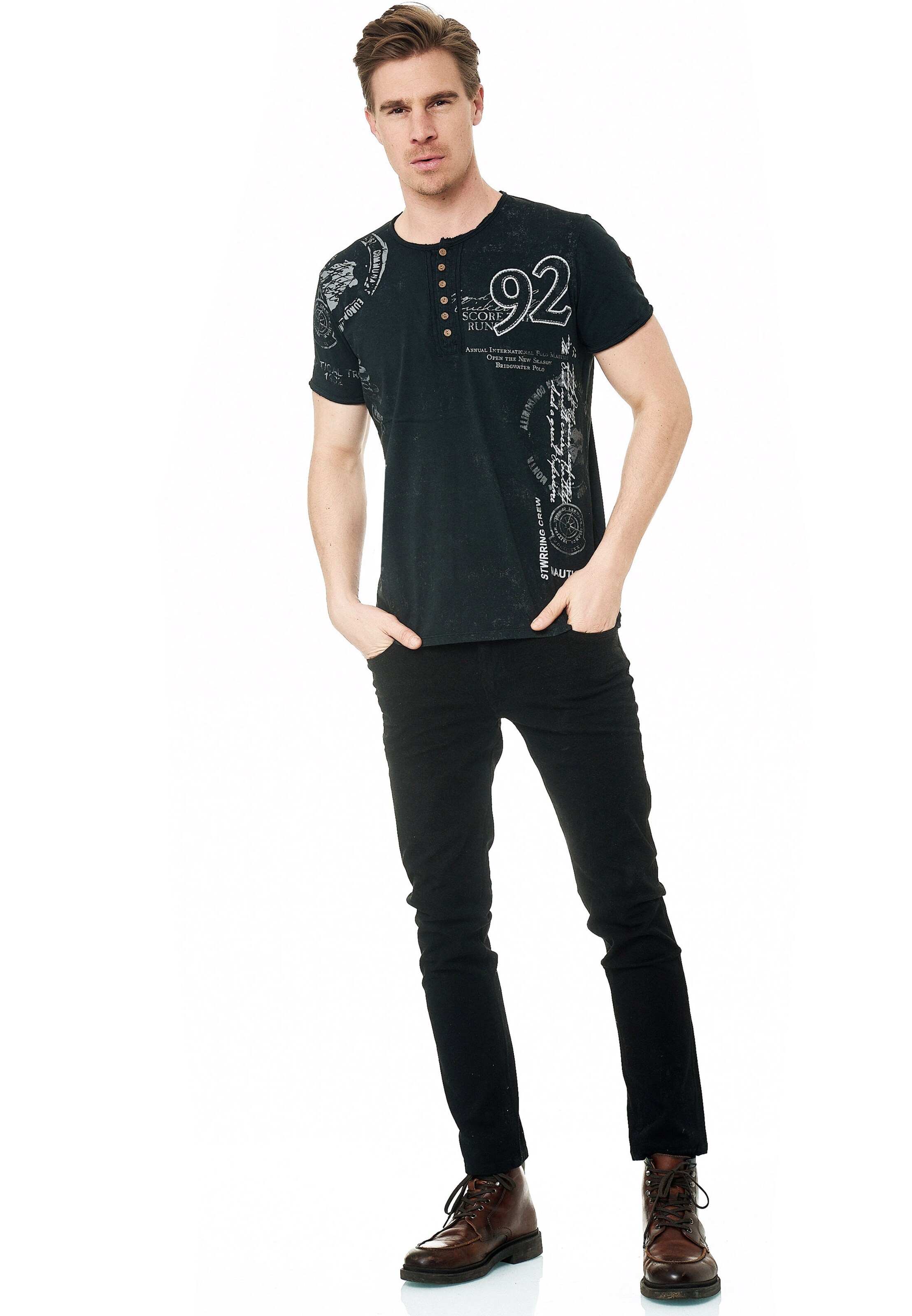 Rusty Neal Shirt in Zwart