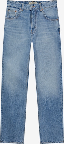 Pull&Bear Regular Jeans in Blauw: voorkant