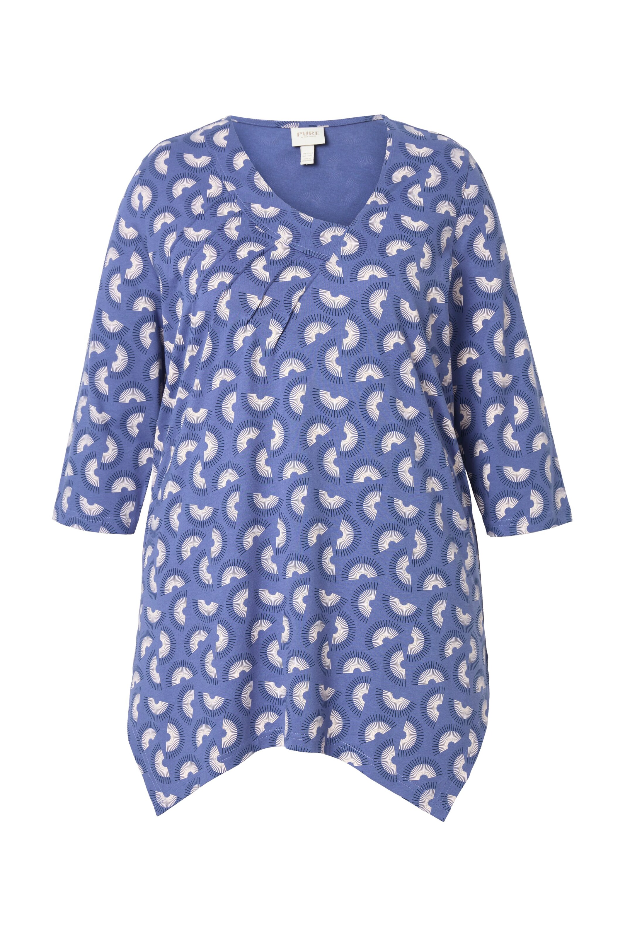 Ulla Popken Shirt in Blauw: voorkant