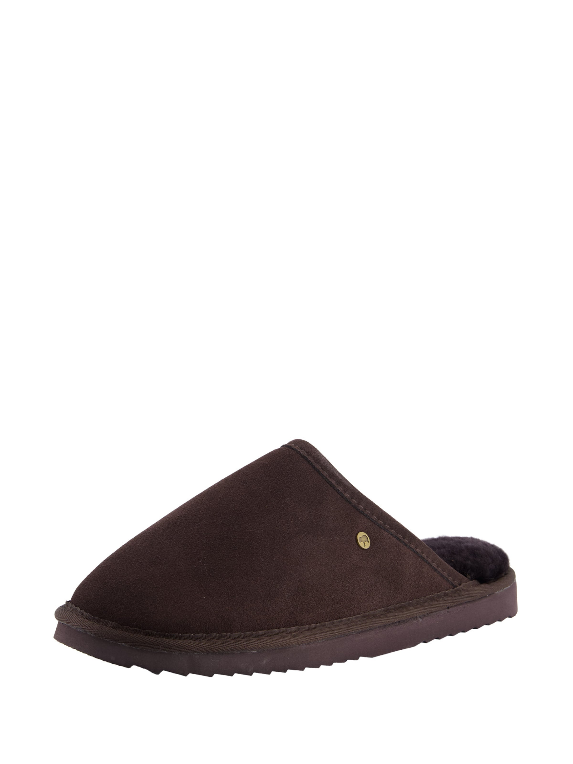Pantoufle 'Classic' Warmbat en marron : devant