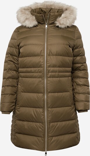 Tommy Hilfiger Curve Manteau d’hiver en gris clair / olive, Vue avec produit