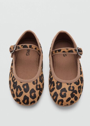 MANGO KIDS Ballet Flats 'Leopb' in Brown