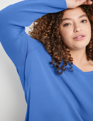 SAMOON Pullover in Blau