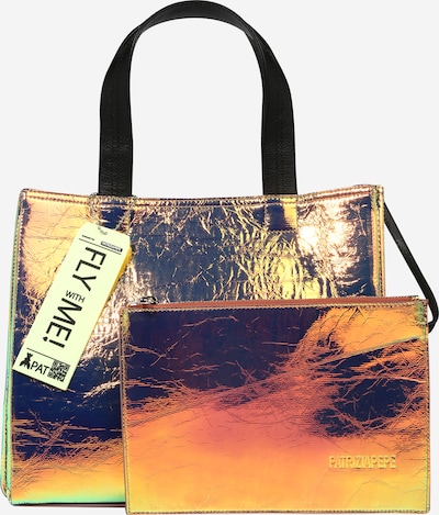 Shopper PATRIZIA PEPE di colore turchese / giallo oro / nero, Visualizzazione prodotti