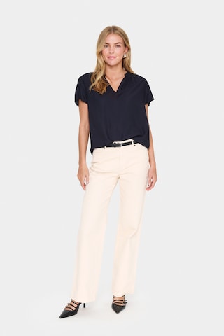 SAINT TROPEZ Bluse in Blau