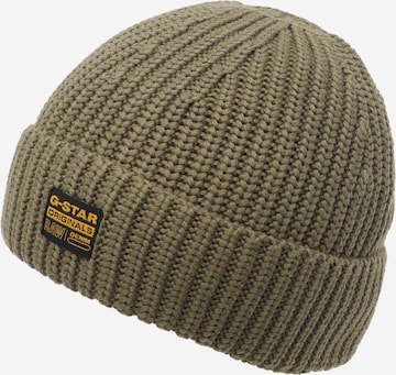 G-STAR Czapka w kolorze zielony: przód