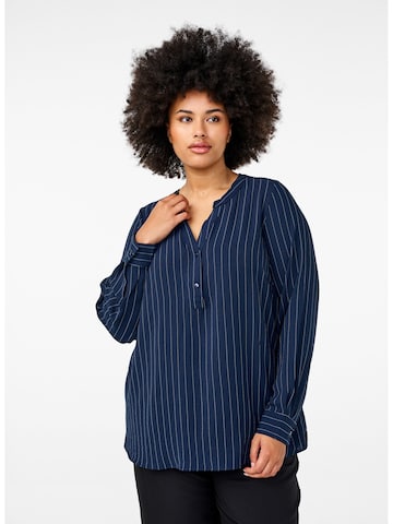 Zizzi Blouse 'Flfang' in Blue: front