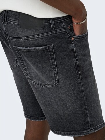 Only & Sons Regular Farkut 'ONSEdge' värissä musta