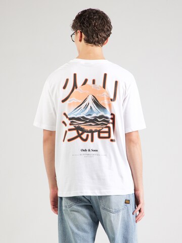 Only & Sons Shirt 'ONSTRISTAN' in White: front
