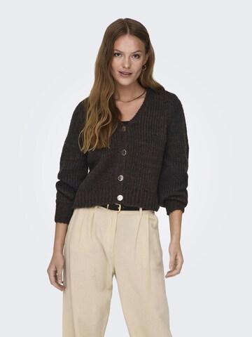 Cardigan 'Minni' ONLY en marron : devant