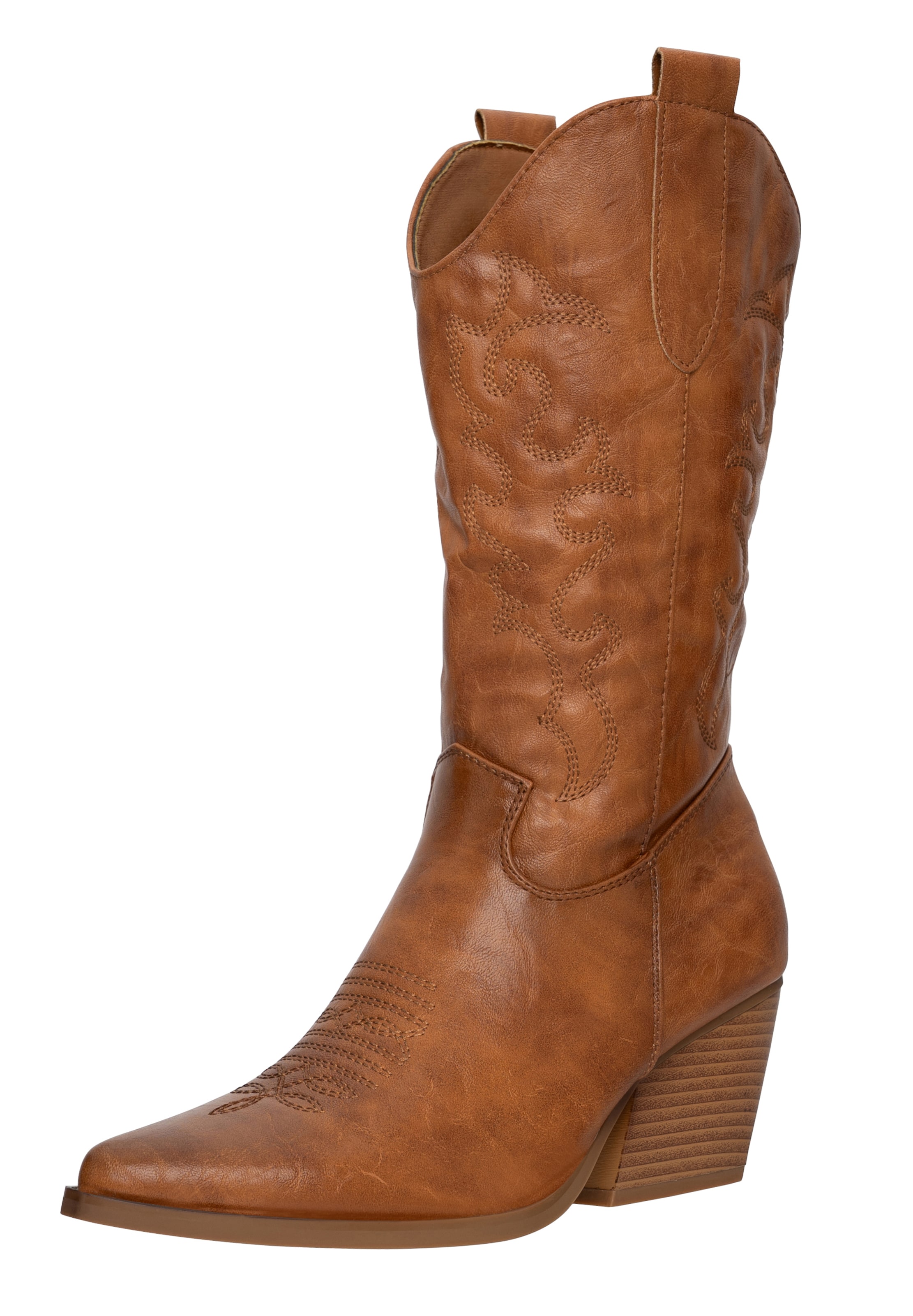 Salinyang Cowboylaarzen in Bruin: voorkant