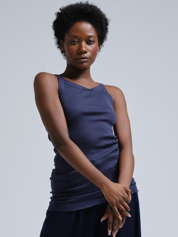 Seamless Basic Overdel ' Silky ' i blå: forside