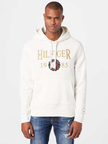 Sweat-shirt TOMMY HILFIGER en blanc : devant