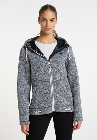 Schmuddelwedda Fleece jas in Grijs: voorkant