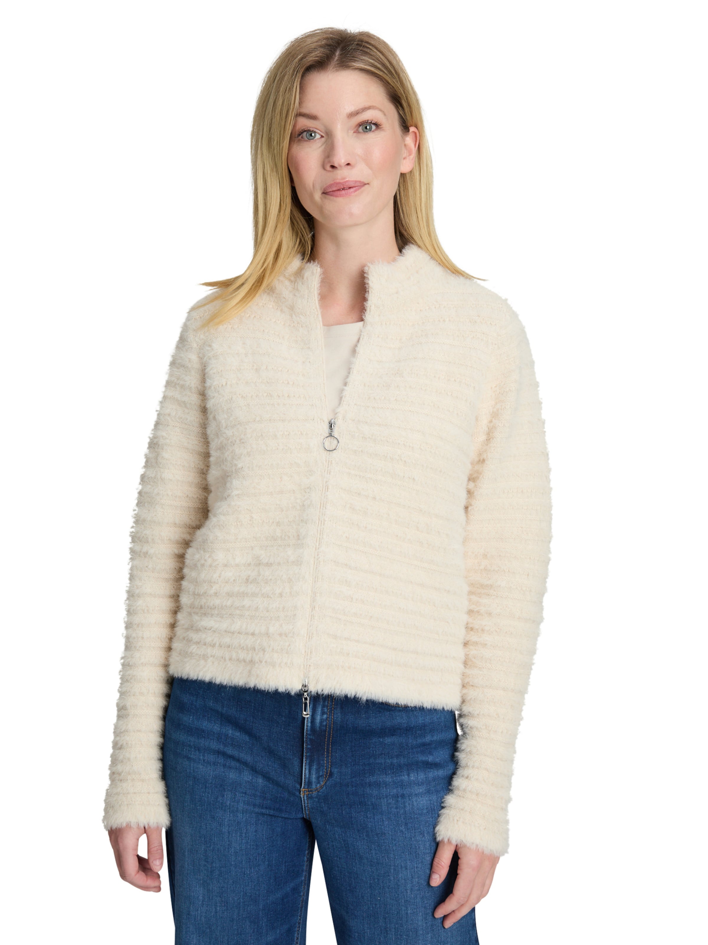 Betty Barclay Knit Cardigan in Beige: front