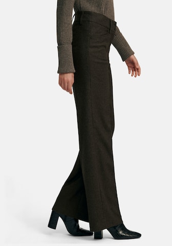 Peter Hahn Wide leg Broek in Bruin