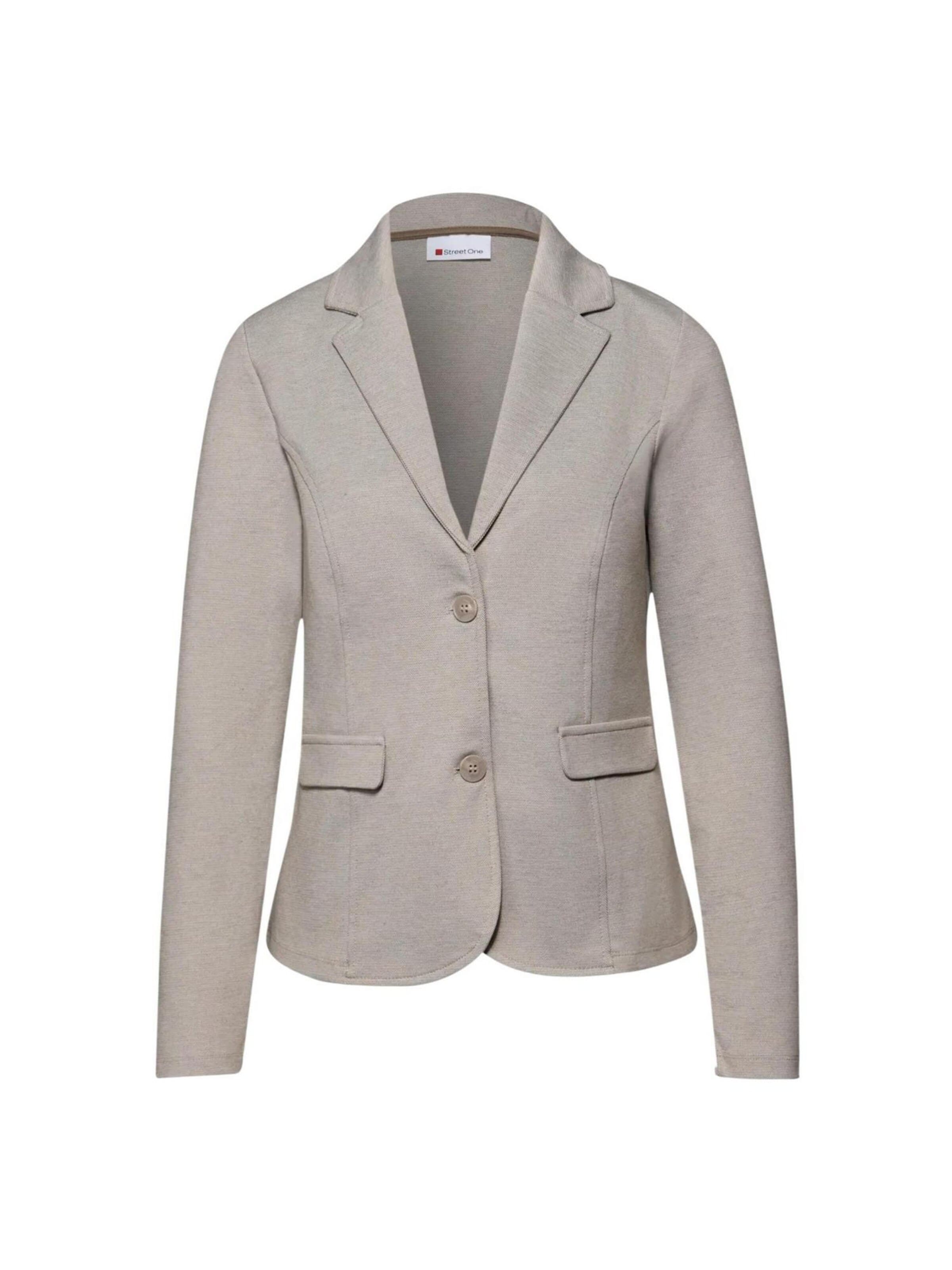 Blazer 'QR Basic Blazer 212949' di STREET ONE in beige: frontale