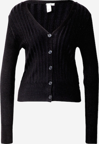 QS Strickjacke in Schwarz: predná strana