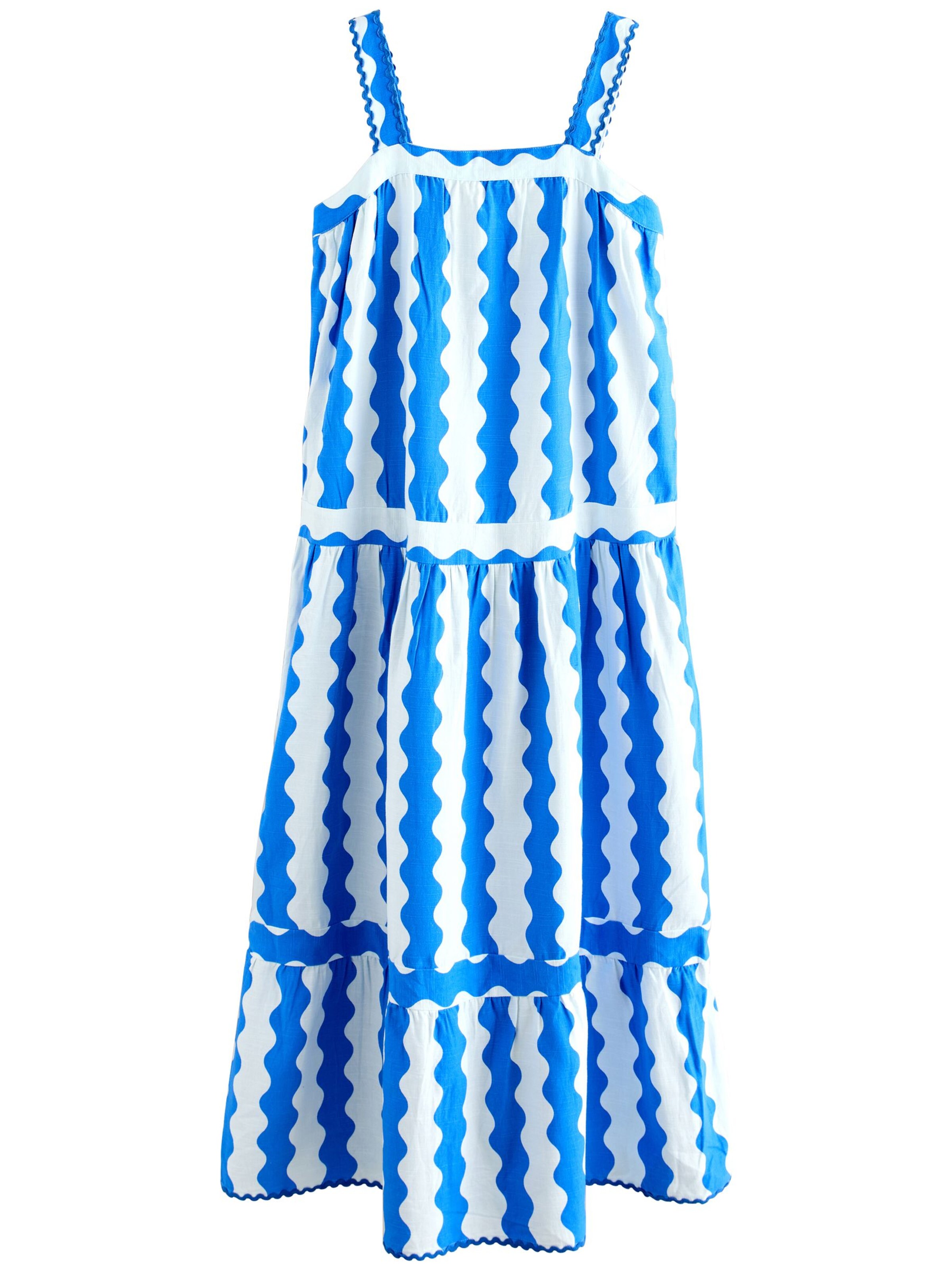 Next Vasaras kleita, krāsa - zils / balts, Preces skats