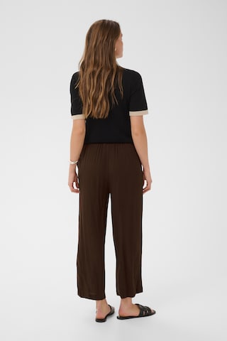 Kaffe - Loosefit Calças 'KADacia Amber' em castanho