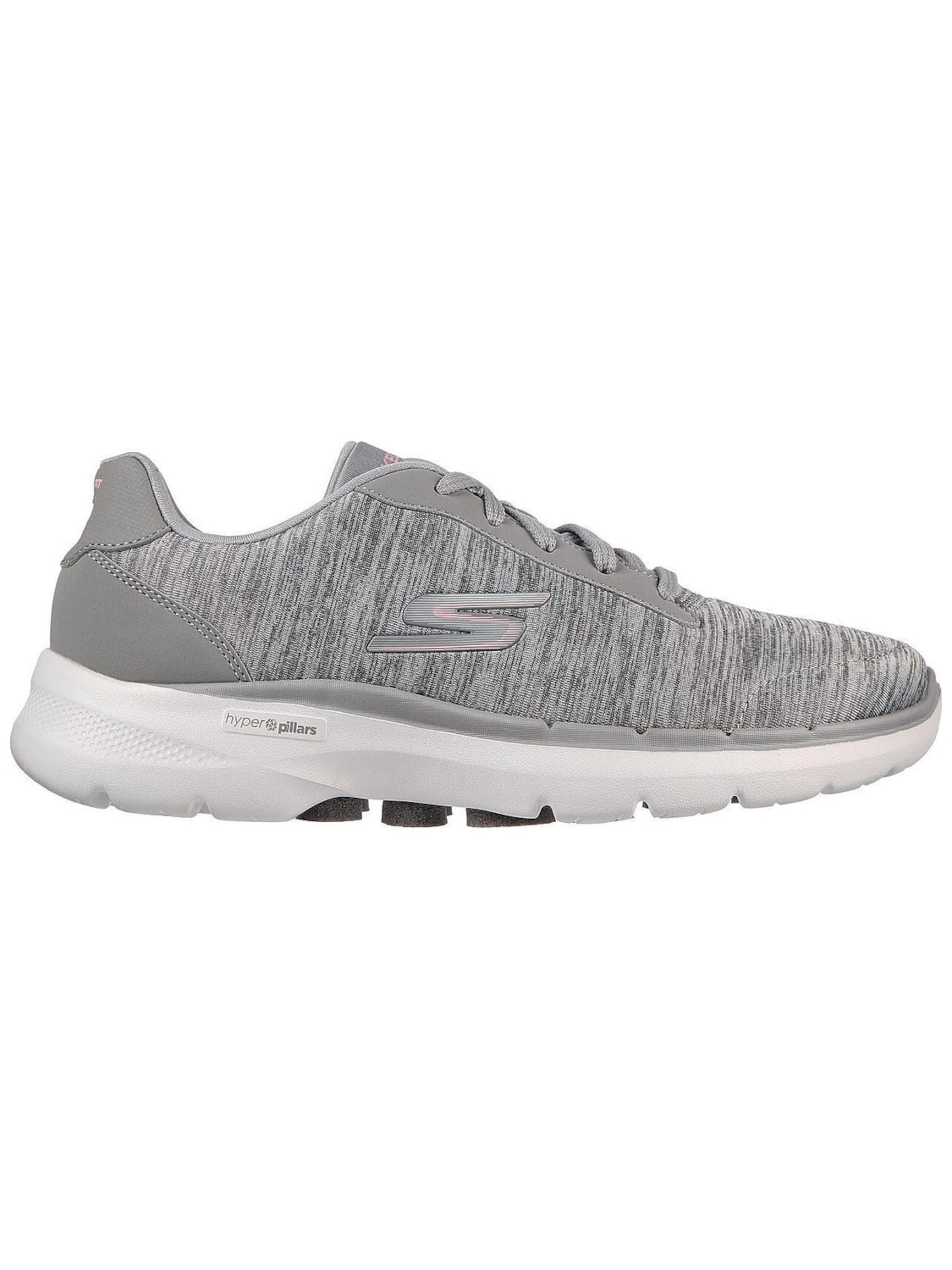 SKECHERS Sneakers laag 'Skechers Go Walk 6 - Magic Me' in Grijs: voorkant