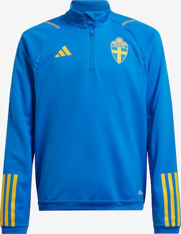 ADIDAS PERFORMANCE Athletic Jacket ' Schweden Tiro ' in Blue: front