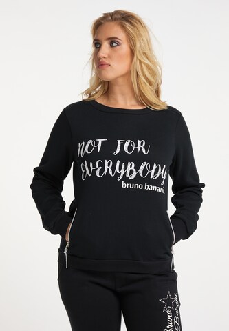 Bruno Banani Sweatshirt 'Diaz' in Black: front