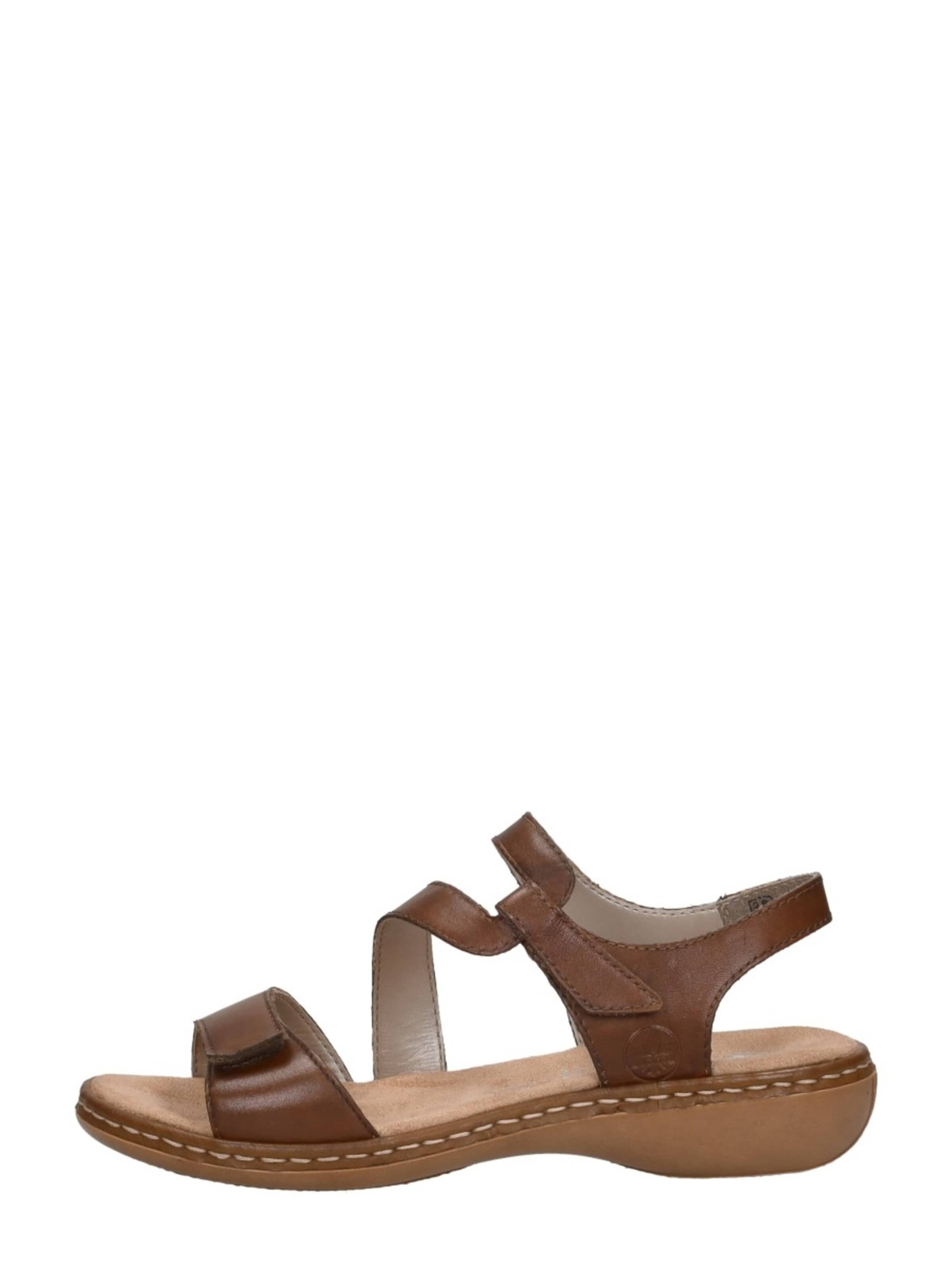 Sandales 'Dames sandalen' Rieker en marron : devant
