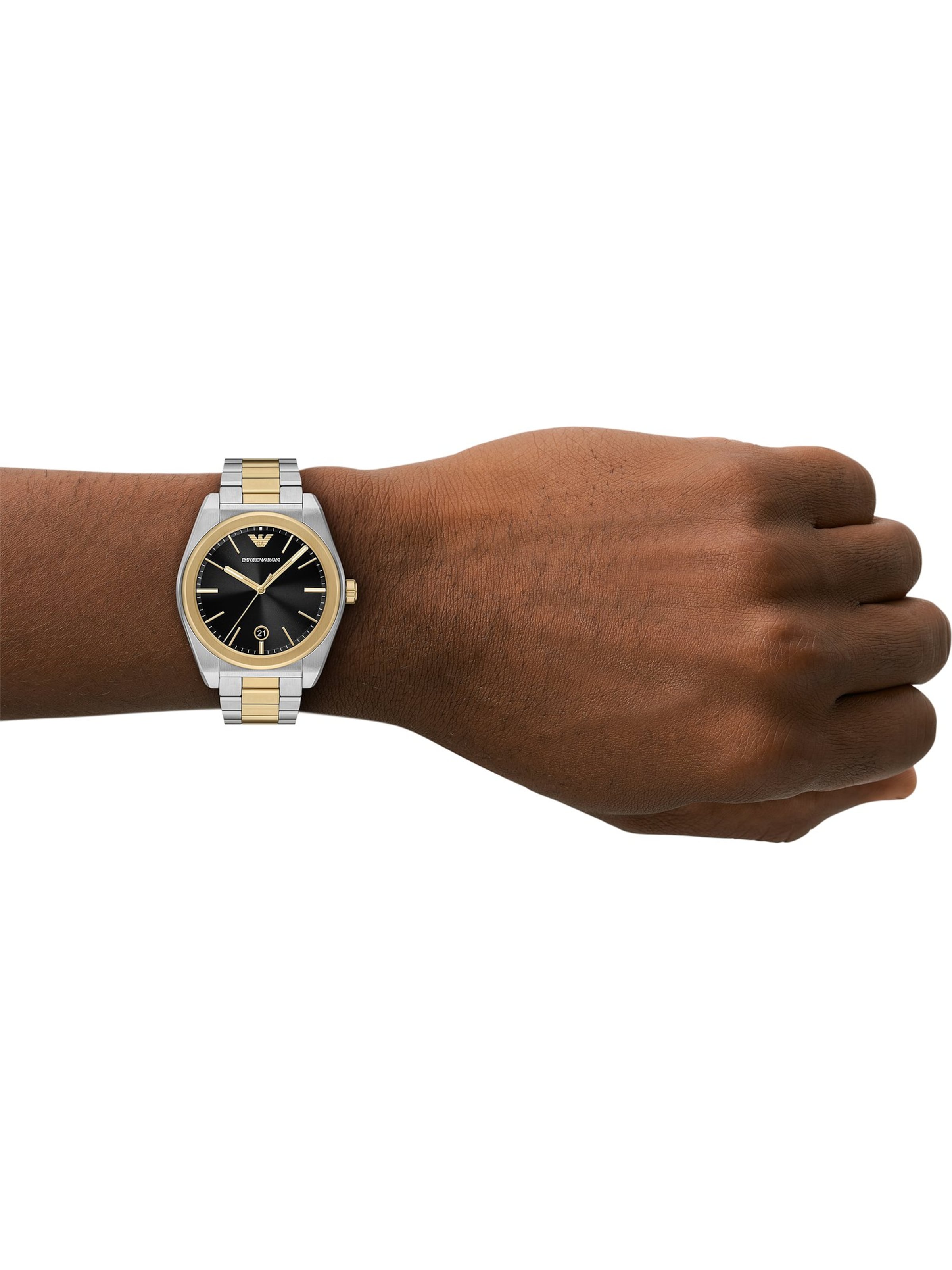 Emporio Armani Analog klocka i silver: framsida