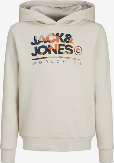 164 dydžio Megztinis be užsegimo 'JJLuke' iš Jack & Jones Junior, spalva – pilka / oranžinė / juoda, Prekių apžvalga