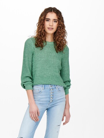 ONLY Пуловер 'GEENA' в зелено: отпред
