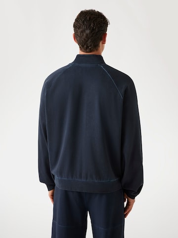 GUESS Zip-Up Hoodie in Blue