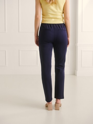 Guido Maria Kretschmer Women Slim fit Trousers 'Caya' in Blue