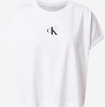 Calvin Klein Jeans T-Shirt in orange / schwarz / weiß, Produktansicht