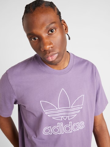 ADIDAS ORIGINALS - Camiseta 'Adicolor Outline' en lila