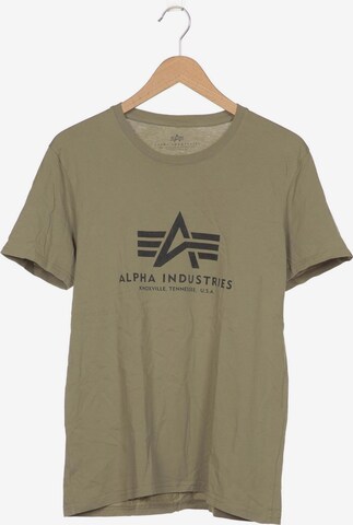 ALPHA INDUSTRIES T-Shirt XL in Grün: predná strana