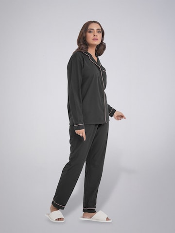LEAFLETIC Pyjamas 'Leafletic Women’s Nightwear Long set' i sort