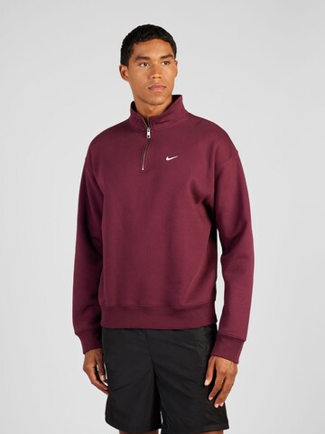 Sweat-shirt Nike Sportswear en rouge : devant