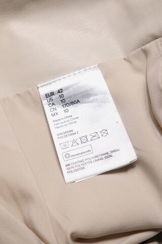 H&M Faltenrock XL in Beige