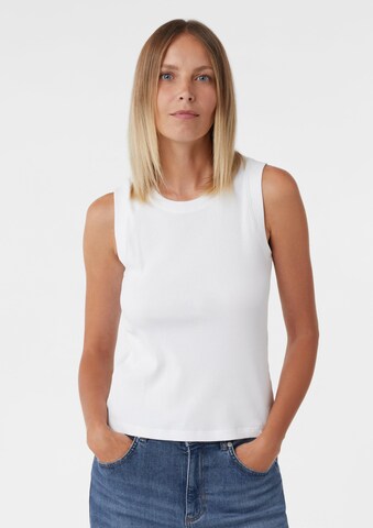 comma casual identity Top in Wit: voorkant