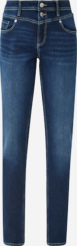 Coupe slim Jean 'Catie' QS en bleu : devant