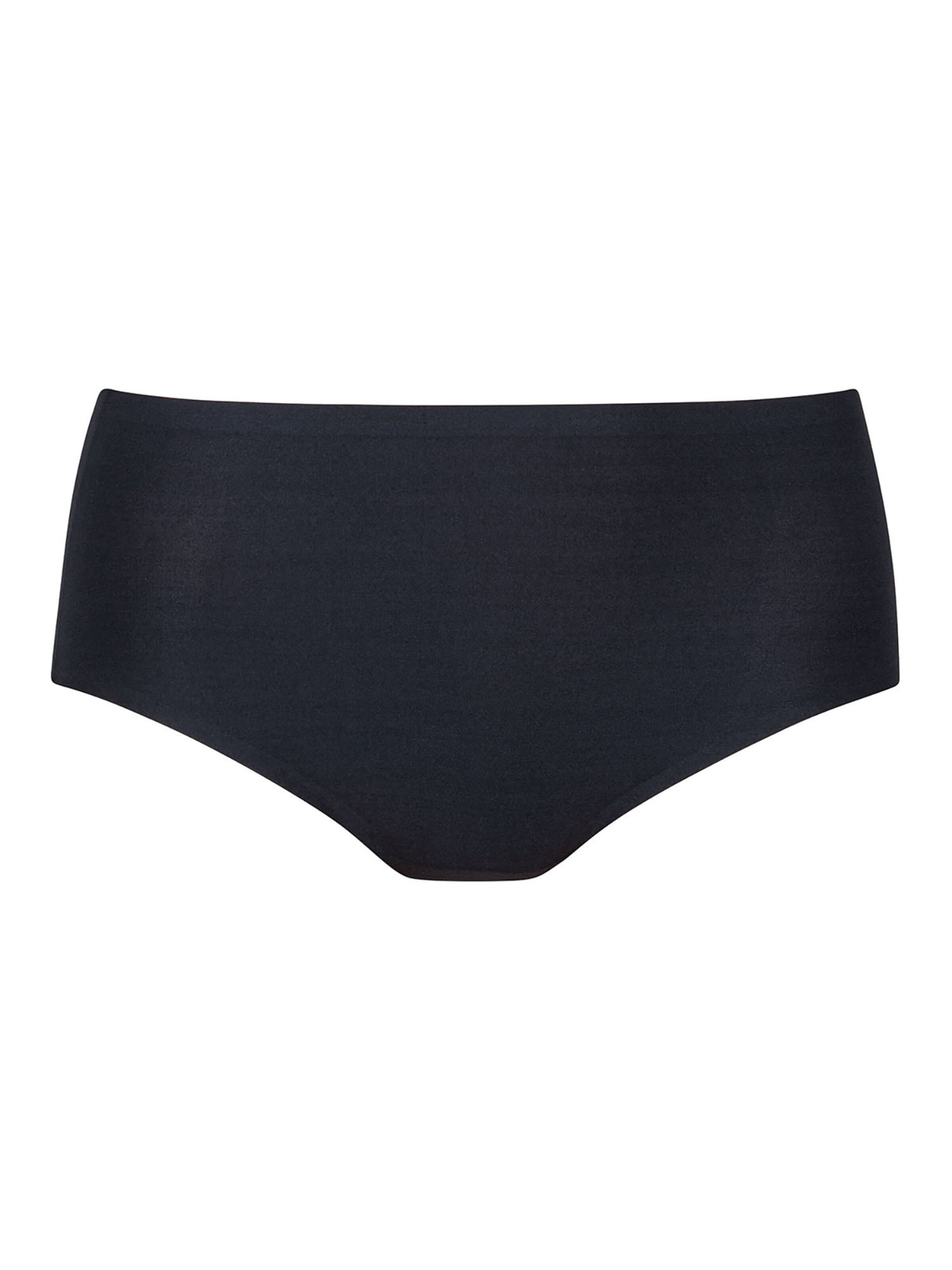 ANITA Thong 'Essentials' in Black: front