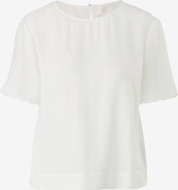 QS Blouse in White: front